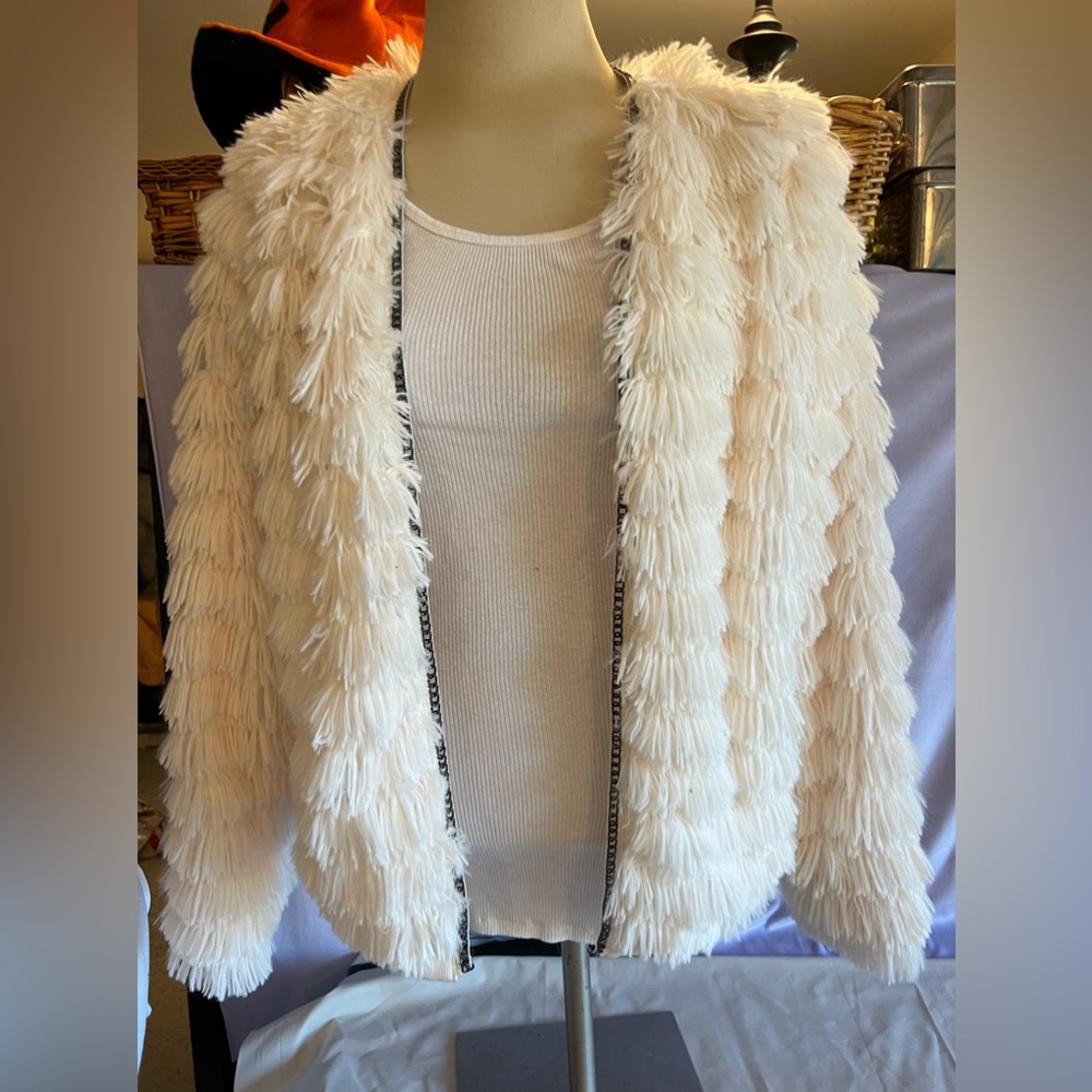 Cavalini creamy white jacket  size large